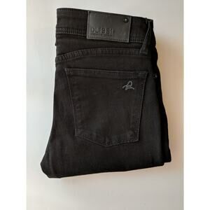 DL1961 Grace Slim Straight Leg Jean Black Mid Rise 24 New